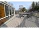 Spacious deck with seating area and view at 3301 Timberbrook Ct, Danville, IN 46122