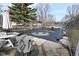 Inground pool with winter cover at 3301 Timberbrook Ct, Danville, IN 46122