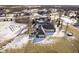 Aerial view of the expansive property, showcasing the home, outbuildings, and surrounding landscape at 5030 Nightshade Ln, Noblesville, IN 46062
