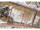 Aerial view of a grassy lot for sale on a quiet street at 5030 Nightshade Ln, Noblesville, IN 46062