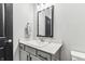 Simple bathroom with vanity, mirror, and toilet at 6433 Wasco Dr, Whitestown, IN 46075