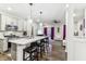 Modern kitchen with stainless steel appliances and an island at 6433 Wasco Dr, Whitestown, IN 46075