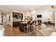 Stylish kitchen with a large island and seating overlooking a spacious living area at 7341 Washington Blvd, Indianapolis, IN 46240