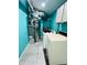 Basement laundry room with washer, dryer, and HVAC unit at 1243 W 19Th St, Indianapolis, IN 46202