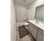 Clean bathroom with a shower-tub combo and a vanity sink for everyday convenience at 2322 Dixon Creek Dr, Whitestown, IN 46075