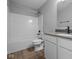 Clean bathroom with a bathtub, shower, and a vanity with gray counter at 4171 Douro Trl, Westfield, IN 46062