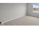 Bedroom with neutral walls, carpet flooring, and a window view of a pond at 4195 Douro Trl, Westfield, IN 46062