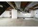Unfinished basement with HVAC system and water heater at 4575 Ayrshire St, Indianapolis, IN 46228