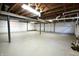 Unfinished basement offering ample storage space at 4575 Ayrshire St, Indianapolis, IN 46228