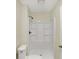 Clean bathroom featuring a white shower and neutral paint at 4632 Normal Ave, Indianapolis, IN 46226