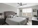 Bright bedroom with plush bed and large window at 6559 Seabiscuit Rd, Whitestown, IN 46075