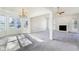 Bright dining area with bay windows and a chandelier at 10322 Sage Ct, Noblesville, IN 46060