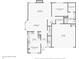 Floor plan displaying the main level with kitchen, living room, and primary bedroom at 10322 Sage Ct, Noblesville, IN 46060