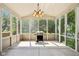 Screened-in porch providing an outdoor living area with a grill, ideal for relaxation and enjoying the backyard views at 18725 Wychwood Pl, Noblesville, IN 46062