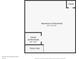 Unfinished basement floor plan with dimensions, including a large open area and closet at 493 Clearwater Blvd, Whiteland, IN 46184