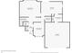 First-floor layout showcasing a Gathering room, kitchen, dining area, garage, and bathroom at 493 Clearwater Blvd, Whiteland, IN 46184