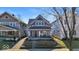 Charming two-story home with a covered front porch and inviting curb appeal at 625 Sanders St, Indianapolis, IN 46203