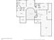 Detailed floor plan featuring the basement layout, including the bedrooms, recreational spaces and utility room at 6437 N Oxbow Way, Indianapolis, IN 46220