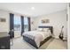 Bedroom features a bed with a guitar and desk, offering a comfortable space at 6777 Pulaski Ct, Carmel, IN 46033