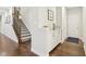 Entry hall with access to staircase and storage at 6777 Pulaski Ct, Carmel, IN 46033