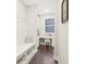 Mudroom with work station and bench at 6777 Pulaski Ct, Carmel, IN 46033