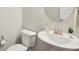 Clean powder room with modern fixtures and decor at 6777 Pulaski Ct, Carmel, IN 46033