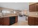 Kitchen with stainless steel appliances and ample counter space at 7710 Silver Moon Way, Indianapolis, IN 46259