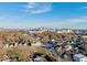 Wide shot of neighborhood with city skyline in background at 1014 N Sheffield Ave, Indianapolis, IN 46222