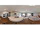 Open concept kitchen features stainless steel appliances and white cabinetry at 11722 Platt St, Noblesville, IN 46060