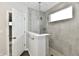 Walk-in shower with glass enclosure and modern tile at 11722 Platt St, Noblesville, IN 46060