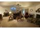 Spacious living room with fireplace, ample seating and natural light at 1348 Mccormicks Cir, Danville, IN 46122