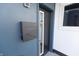 Modern front entrance with sleek black mailbox at 1523 Marlowe Ave, Indianapolis, IN 46201