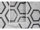 White hexagonal marble shower niche with black accents at 1523 Marlowe Ave, Indianapolis, IN 46201