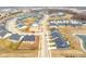 Aerial view of large neighborhood under construction at 16930 Cole Evans Dr, Noblesville, IN 46060
