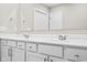 Bathroom with double vanity and chrome fixtures at 16930 Cole Evans Dr, Noblesville, IN 46060