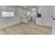 Updated kitchen, white cabinets, and a breakfast bar at 5324 Mann Rd, Indianapolis, IN 46221