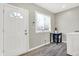 Laundry room with washer, dryer, and storage at 5704 E 16Th St, Indianapolis, IN 46218
