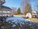Backyard with shed and patio area at 6264 Whitaker Farms Dr, Indianapolis, IN 46237