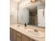 Double sink bathroom with large mirror and shower at 6264 Whitaker Farms Dr, Indianapolis, IN 46237