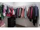 Closet with double hanging rods and shelving at 6264 Whitaker Farms Dr, Indianapolis, IN 46237