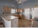 Well-equipped kitchen featuring a corner sink and ample cabinet space at 6264 Whitaker Farms Dr, Indianapolis, IN 46237