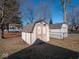Two storage sheds in the backyard at 6264 Whitaker Farms Dr, Indianapolis, IN 46237