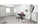 Bright bonus room with natural light, whiteboard, keyboard, and accent lighting, creating a versatile space at 6623 Pasco Ln, Plainfield, IN 46168