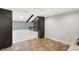 Landing featuring the elevator, beams, and view of the room below at 11710 Cold Creek Ct, Zionsville, IN 46077