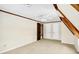 Simple yet elegant bedroom with exposed wooden beams and a cozy vibe with a window at 1307 W 161St St, Westfield, IN 46074