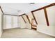 Comfortable bedroom boasts exposed beams, two closets, and a window with a view of the outdoors at 1307 W 161St St, Westfield, IN 46074