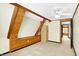 Large room featuring wooden beams, a ceiling fan, and a window looking out to a wintry landscape at 1307 W 161St St, Westfield, IN 46074