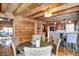 Open dining area with wicker chairs, wood accents, and access to the living room at 1307 W 161St St, Westfield, IN 46074