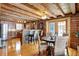 Dining area with a round table, wicker chairs, and views of the kitchen at 1307 W 161St St, Westfield, IN 46074