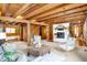Bright living room featuring wood accents, a fireplace, and plush seating at 1307 W 161St St, Westfield, IN 46074